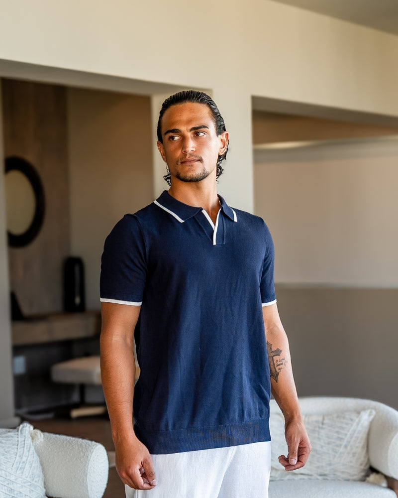 Ellis™ | Navy Elegance Polo